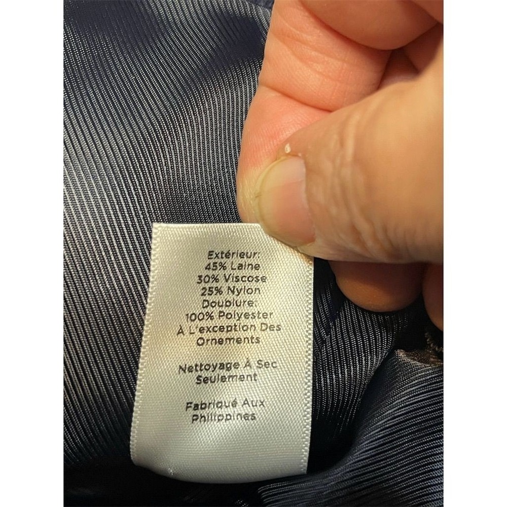 Talbots Women's Blue Wool Blend Jacket Size 10 M Casual Short Length - Picture 10 of 10